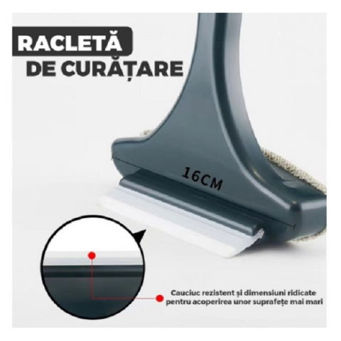 Perie de spalat si curatat geamuri, pentru plase si suprafete diverse, 46x16x5 cm, verde inchis-alb [1]