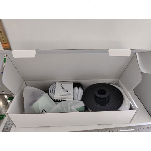 Perie electrica de curatare, pentru gresie, baie, bucatarie, 25x20x9.5 cm, cu 6 capete, maner extensibil detasabil 84-127cm, incarcare usb-type c, rotire 360 de grade, 3000 mah, culoare: verde [1]