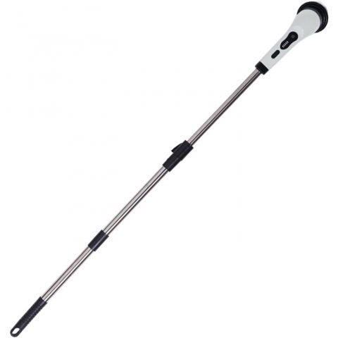 Perie electrica de curatare, pentru gresie, baie, bucatarie, 25x20x9.5 cm, cu 9 capete, maner extensibil detasabil 84-127cm, incarcare usb-type c, rotire 360 de grade, 3000 mah, culoare: alb [15]
