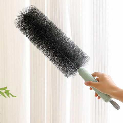 Perie multifunctionala 2in1, de curatare a prafului, 38 x 11 cm, perie si burete, verde [6]