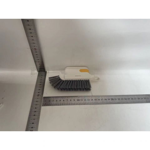 Perie multifunctionala 3 in 1 de curatare, pentru bucatarie, vesela, geamuri, cap detasabil, 9x15x2.5 cm, galben [2]