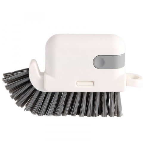 Maturi, Perii, Mopuri si Galeti - Perie multifunctionala 3 in 1 de curatare, pentru bucatarie, vesela, geamuri, cap detasabil, 9x15x2.5 cm, gri