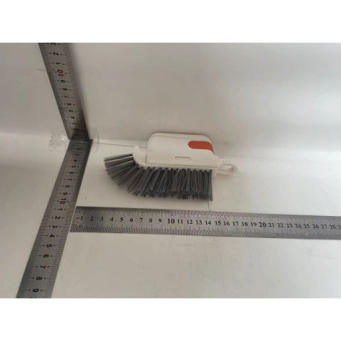 Perie multifunctionala 3 in 1 de curatare, pentru bucatarie, vesela, geamuri, cap detasabil, 9x15x2.5 cm, portocaliu [2]