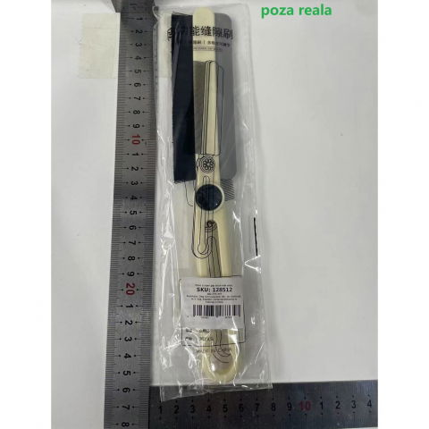 Perie multifunctionala si stergator, pentru spatii greu accesibile, 24.7 x 4.5 cm, alb laptos [2]