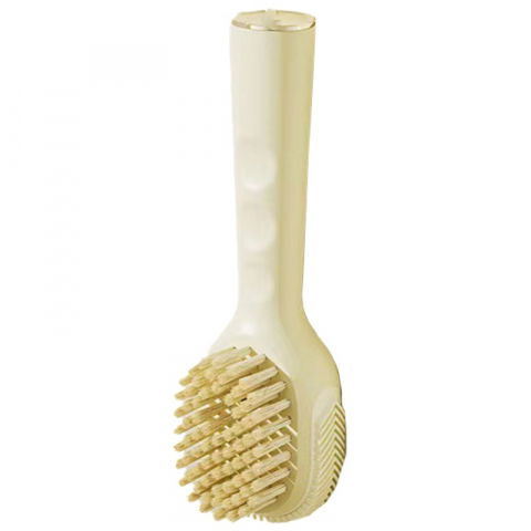 Produse ingrijire incaltaminte - Perie pentru curatare incaltaminte cu recipient pentru detergent, perie multifunctionala pentru incaltaminte si lenjerie, cu peri moi, fara deteriorare, 22x6x4 cm, galben