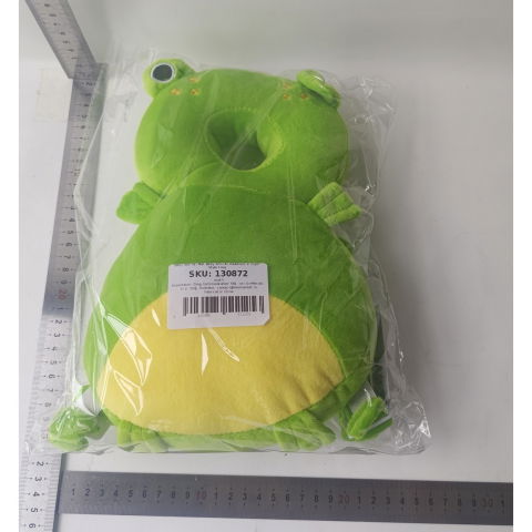 Perna tip rucsac pentru protectia capului, tetiera tip broscuta, pentru bebelusi, 33x6x19 cm, 180 g, verde [4]