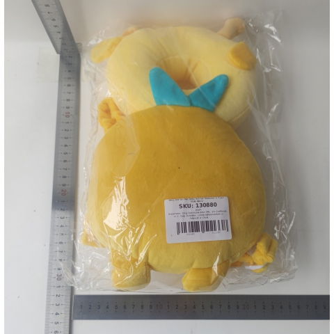 Perna tip rucsac pentru protectia capului, tetiera tip girafa, pentru bebelusi, 33x6x19 cm, 180 g, galben [8]