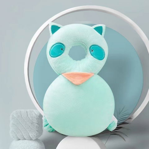 Perna tip rucsac pentru protectia capului, tetiera tip raton, pentru bebelusi, 33x6x19 cm, 180 g, turcoaz [2]