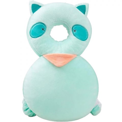 Igienă, baie și accesorii bebeluși şi copii - Perna tip rucsac pentru protectia capului, tetiera tip raton, pentru bebelusi, 33x6x19 cm, 180 g, turcoaz