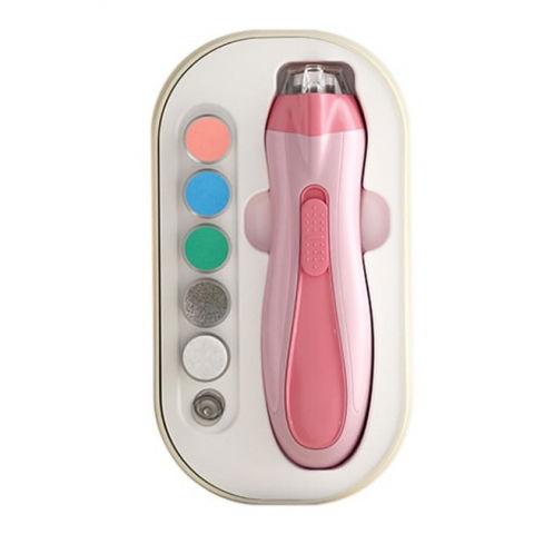 Îngrijire, transport și organizare pentru bebeluși și copii - Pila electrica, pentru copii si bebelusi, din abs, 6 accesorii, cu lumina led, 9.5 x 6 x 17 cm, roz