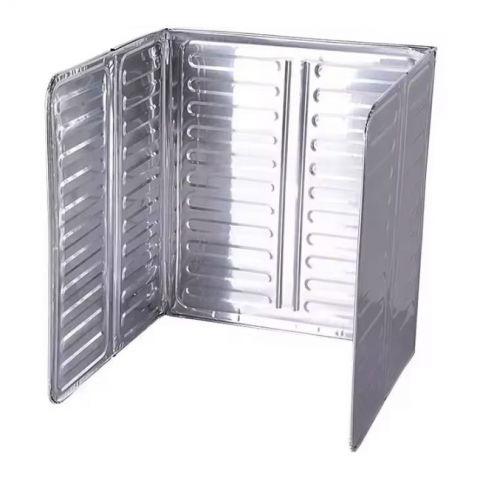 Ustensile, tacâmuri, căni și accesorii de bucătărie - Placa de protectie pentru aragaz, din aluminiu, placa de protectie anti stropi, pliabila, usor de curatat, 32.5 x 84 cm, gri