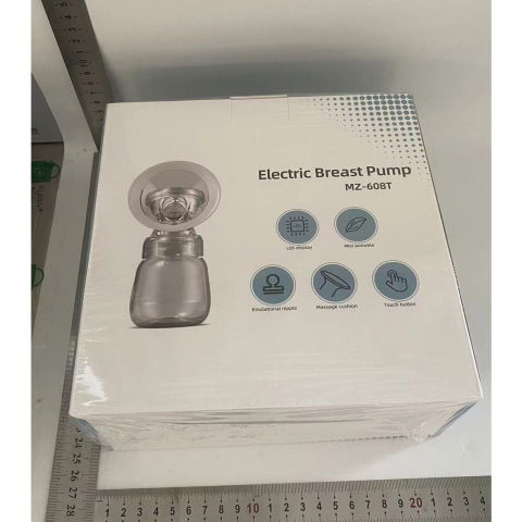 Pompa de san electrica 2 in 1, cu 2 biberoane, capacitate 180 ml, incarcare usb tip c, 1200 mah, 2 moduri, 9 viteze, roz transparent [1]