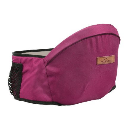 Îngrijire, transport și organizare pentru bebeluși și copii - Port-bebe ergonomic ajustabil cu scaun, 3 pozitii, bumbac respirabil, pentru copii 0-3 ani, 20 kg maxim, 25 x 22 x 18 cm, rosu