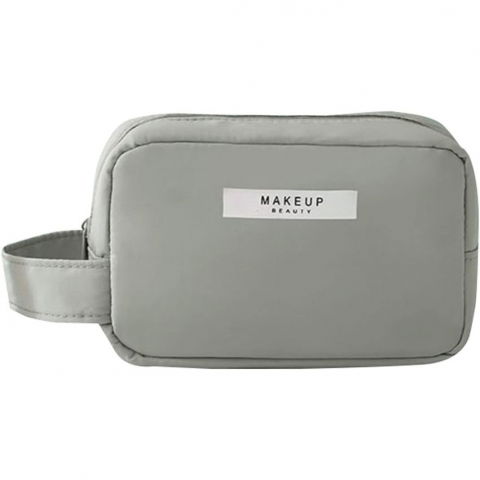 Organizatoare, perne voiaj şi accesorii - Portfard, cu maner, material impermeabil, pentru cosmetice, 16 x 11 x 7 cm, verde