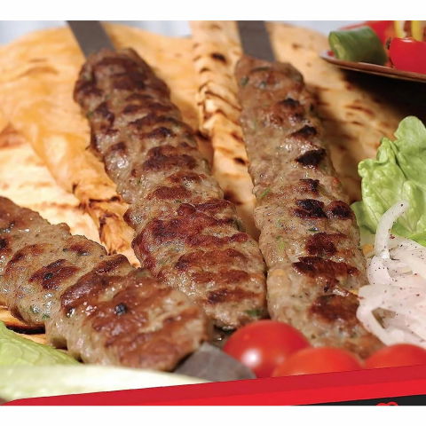Presa pentru carne, pentru kebab, cu maner, din abs, 29 x 7.5 x 2.6 cm, alb [2]