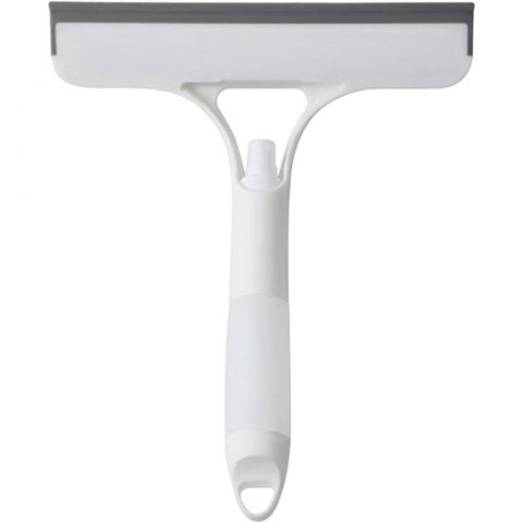 Accesorii ingrijire casa - Racleta de curatare 3 in 1, multifunctional, pentru casa si masina, pulverizator de spray, racleta din silicon si burete, 21.5 x 25.7 cm, alb