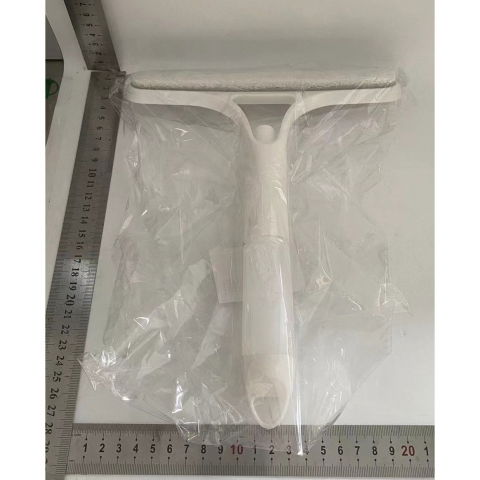 Racleta de curatare 3 in 1, multifunctional, pentru casa si masina, pulverizator de spray, racleta din silicon si burete, 21.5 x 25.7 cm, alb [1]