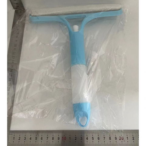 Racleta de curatare 3 in 1, multifunctional, pentru casa si masina, pulverizator de spray, racleta din silicon si burete, 21.5 x 25.7 cm, albastru [1]