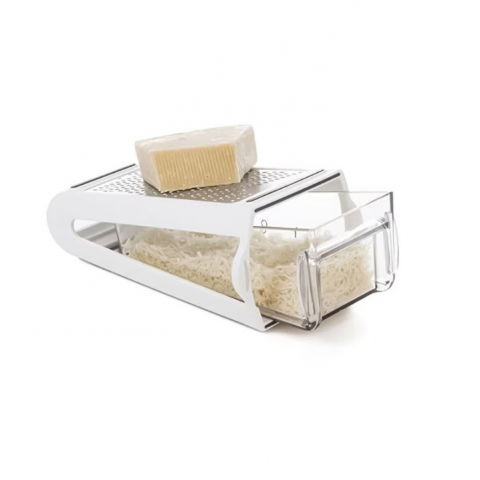 Razatoare de bucatarie cu cutie colectoare  doua tipuri de lame, carcasa inox si abs, design practic, alb [2]