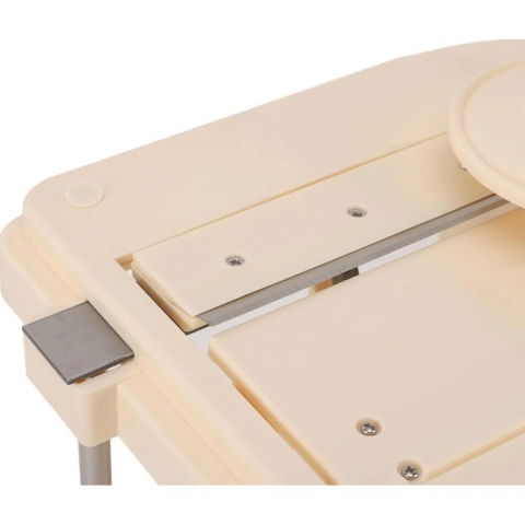 Razatoare de varza, manuala, din pp+otel inoxidabil, 19 x 17 x 19 cm, latime ajustabila, alb/verde [1]