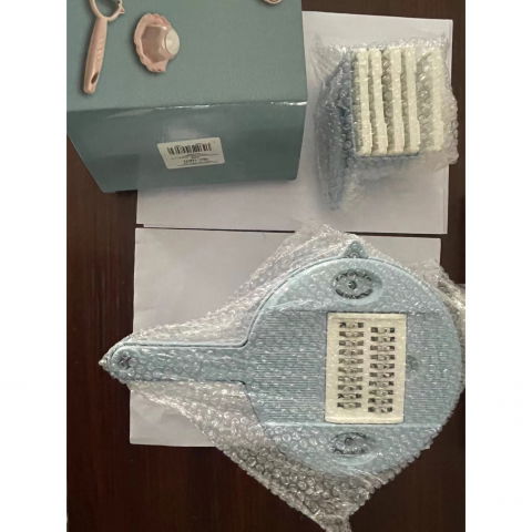 Razatoare multifunctionala  pentru legume, fructe, branzeturi, 10 piese, 27.6x8 cm, albastru [6]