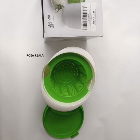 Recipient pentru preparat branza, capac de silicon, cheese maker din plastic, strecuratoare, 17x14.5x12.8 cm, alb [5]