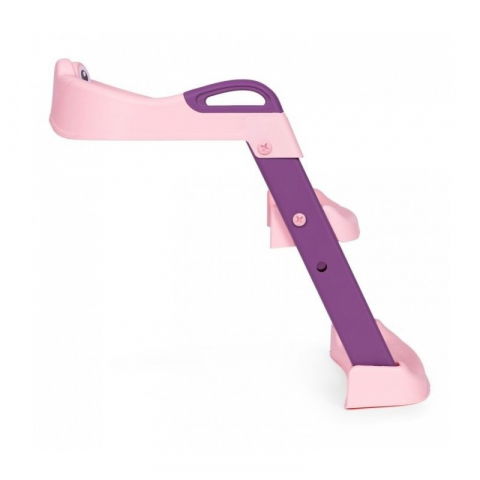 Reductor si scaunel inaltator wc, pentru copii 1 - 7 ani, 2 trepte reglabile, pliabil, colac moale, cu spatar si manere, inaltime 54/58 cm x 39.5 x 35 cm, din plastic+pvc, roz/mov [2]