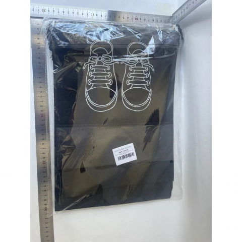 Sac depozitare incaltaminte, pentru voiaj sau depozitare, rezistent la praf, compatibil cu masina de spalat, 27 x 36 cm, negru [7]