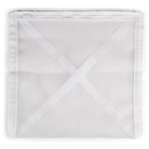 Produse ingrijire incaltaminte - Sac pentru spalare incaltaminte, dimensiuni mari, pentru masina de spalat, 40x40x1 cm, alb