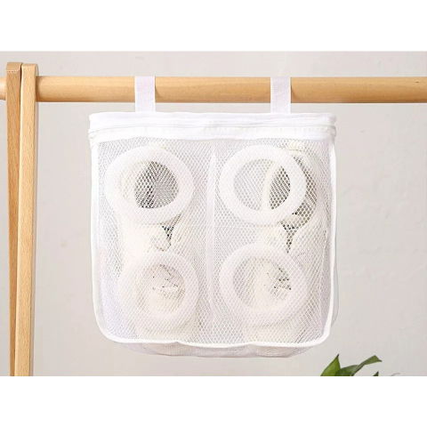 Sac pentru spalare incaltaminte, pentru masina de spalat, 28x24.5x8 cm, alb [3]