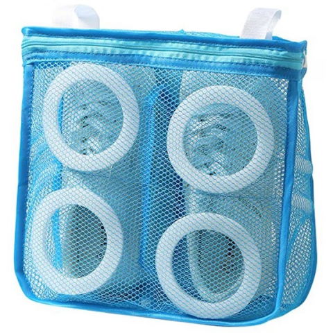 Produse ingrijire incaltaminte - Sac pentru spalare incaltaminte, pentru masina de spalat, 28x24.5x8 cm, albastru