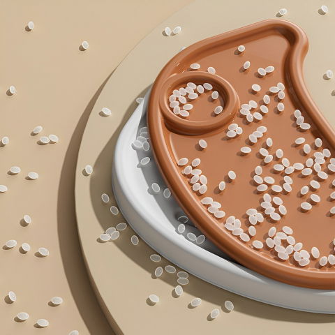 Scaun de masa pentru bebelusi si copii  cu roti, cu tetiera, telescopic, pliabil, masuta reglabila, suport picioare, scaun cu invelis piele artificiala, centura siguranta, spatiu depozitare, 97 x 73 x 65 cm, maro [6]