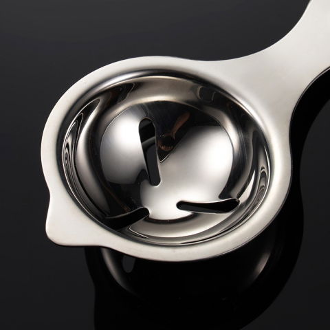 Separator de oua, separa albusul de galbenus, inox, usor de folosit, 14x7.5 cm, argintiu [1]