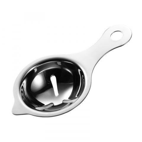 Separator de oua, separa albusul de galbenus, inox, usor de folosit, 14x7.5 cm, argintiu [2]