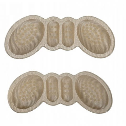 Set 2 branturi cu pernute pentru calcai, suport interior pentru incaltaminte, marime universala, aderent pe piele, crem