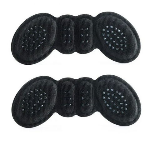 Produse ingrijire incaltaminte - Set 2 branturi cu pernute pentru calcai, suport interior pentru incaltaminte, marime universala, aderent pe piele, negru