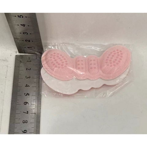 Set 2 branturi cu pernute pentru calcai, suport interior pentru incaltaminte, marime universala, aderent pe piele, roz [1]