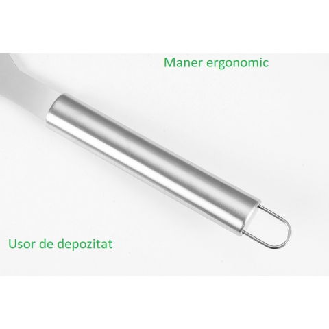 Set 20 ustensile pentru gratar, din otel inoxidabil, geanta oxford, argintiu [6]