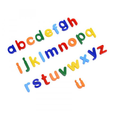 Set 26 litere, magnetice, pentru frigider, din plastic, +3 ani, 13 x 18 x 14 cm, multicolor [1]