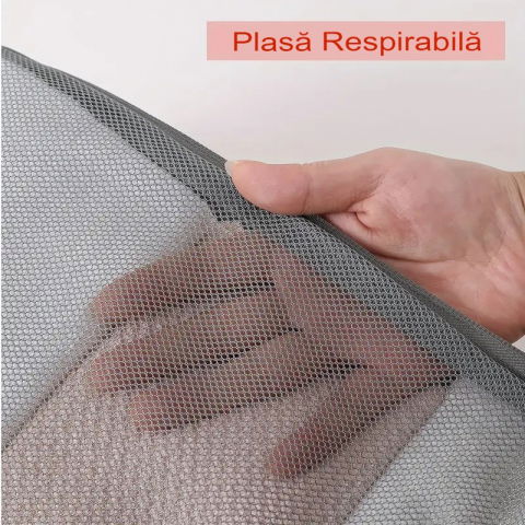 Set 3 genti de calatorie  pentru depozitare, compresibile, 3 dimensiuni, mic, mediu, mare, impermeabile, fermoar dublu, roz [6]