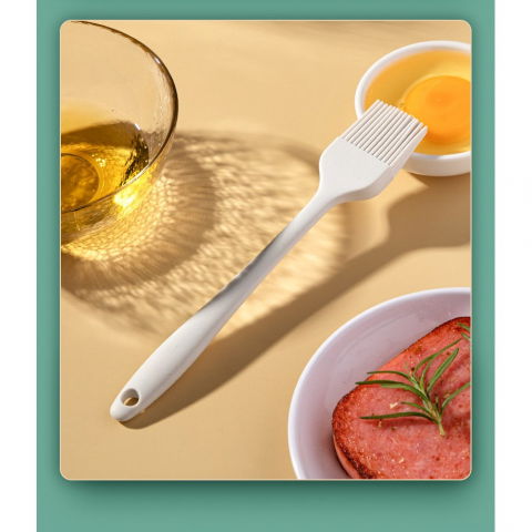 Set 3 ustensile de bucatarie, din silicon+inox, termorezistente, antiaderente, 20 x 13 x 3 cm, alb ivory [4]