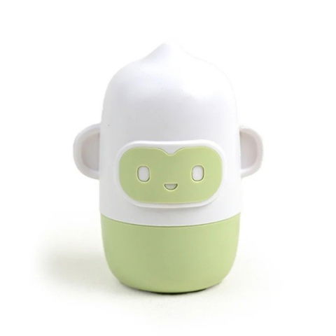 Igienă, baie și accesorii bebeluși şi copii - Set 4 piese ingrijire unghii bebelusi, din abs+otel inoxidabil, cutie de depozitare tip maimuta, de la 0 luni, verde