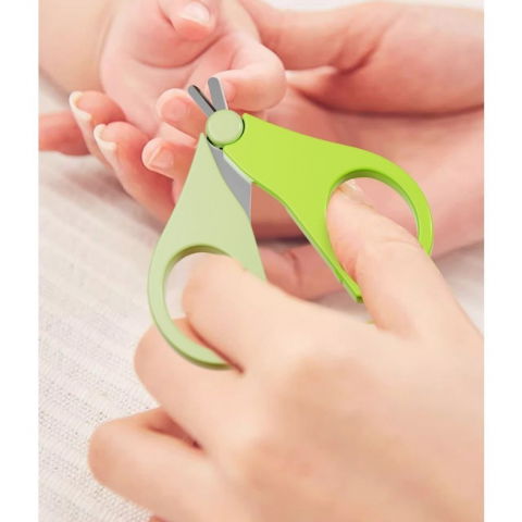 Set 4in1 de ingrijire unghii pentru bebelusi, cutie de depozitare tip cerb, 0-6 ani, 11 x 6 x 11 cm, verde [4]