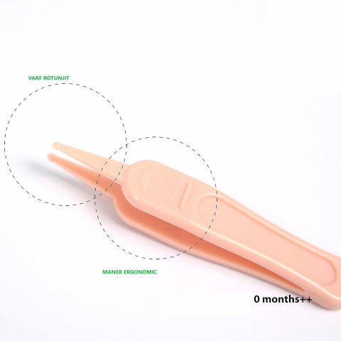 Set 4in1 de ingrijire unghii pentru bebelusi, cutie de depozitare transparenta, 0-6 ani, 13.6x8x2 cm, roz [3]