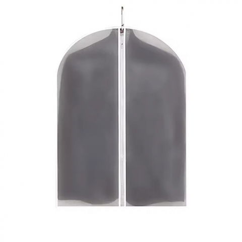 Organizatoare, perne voiaj şi accesorii - Set 5 huse de depozitare cu fermoar, pentru haine, de protectie, pentru voiaj, netesut, rezistent la praf, 60x80 cm, transparent-alb