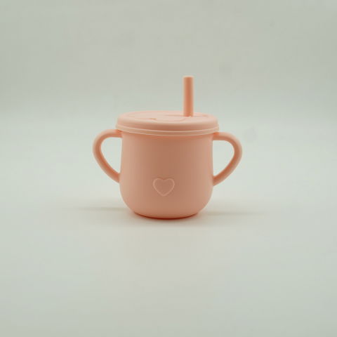 Set 5 piese diversificare bebelusi si copii din silicon  baveta, farfurie compartimentata cu ventuza, bol cu ventuza, tacamuri, fara alergeni, roz [5]