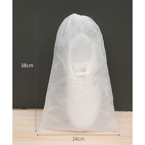 Set 50 de saci de depozitare incaltaminte, de protectie, pentru voiaj, netesut, rezistenti la praf, protectie solara, anti-ingalbenire, 38x24 cm, marime mica, transparent [1]