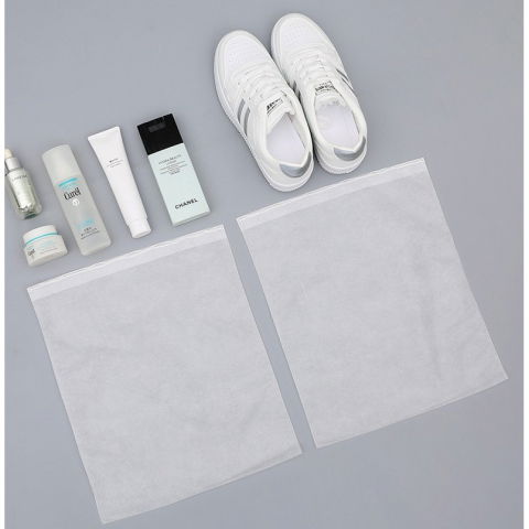 Set 50 de saci de depozitare incaltaminte, de protectie, pentru voiaj, netesut, rezistenti la praf, protectie solara, anti-ingalbenire, 38x32 cm, marime medie, transparent [3]