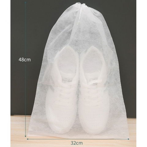 Set 50 de saci de depozitare incaltaminte, de protectie, pentru voiaj, netesut, rezistenti la praf, protectie solara, anti-ingalbenire, 48x32 cm, marime mare, transparent [1]