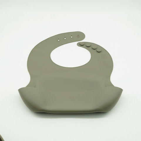 Set 8 piese diversificare bebelusi si copii din silicon  baveta, farfurie compartimentata cu ventuza, bol cu ventuza, tacamuri din lemn si silicon, cana pentru gustari, fara alergeni, verde inchis [7]